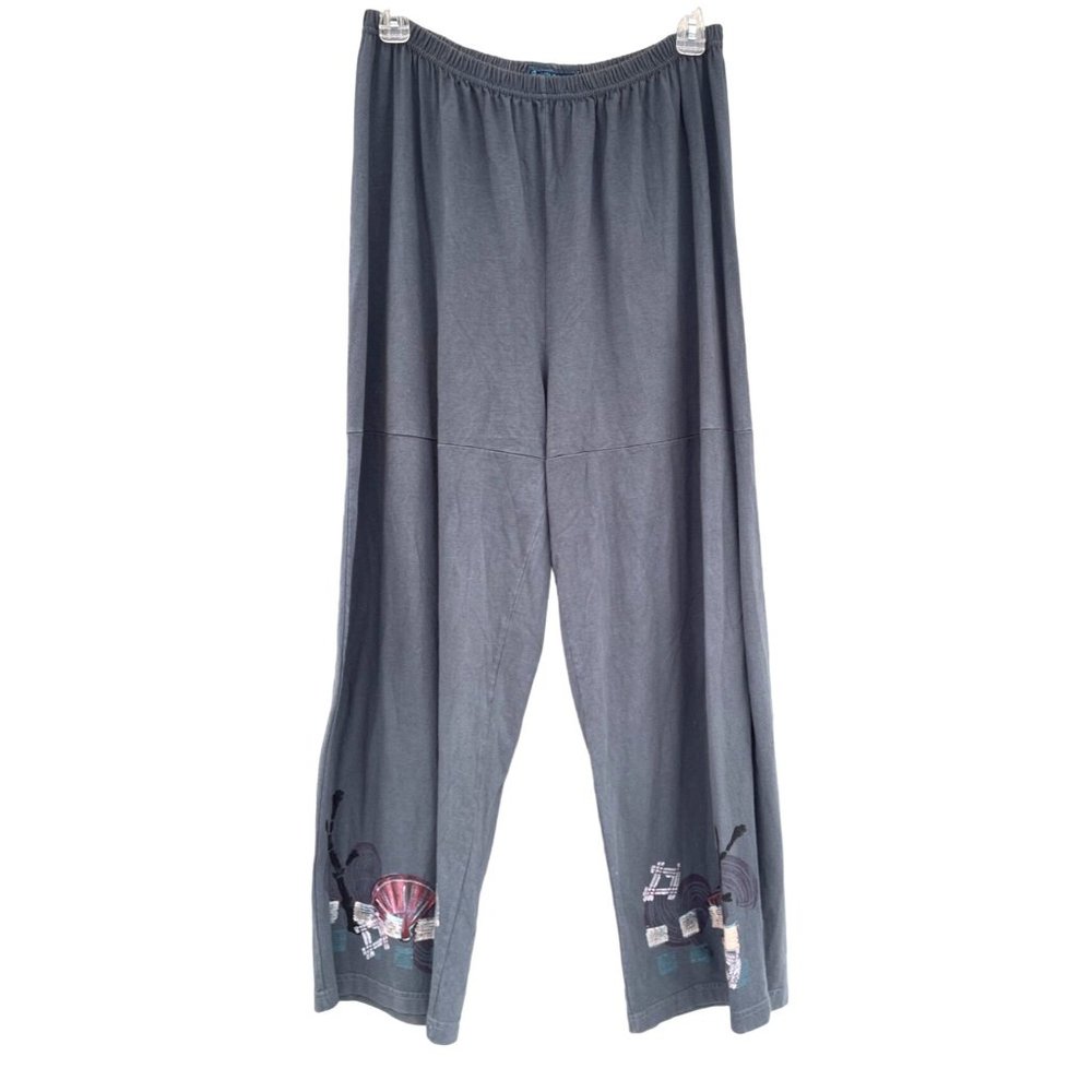 Barclay Women's size 2 Gray hand painted Garter pants